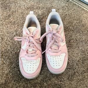 Nike Big Kids Pink and White shoes